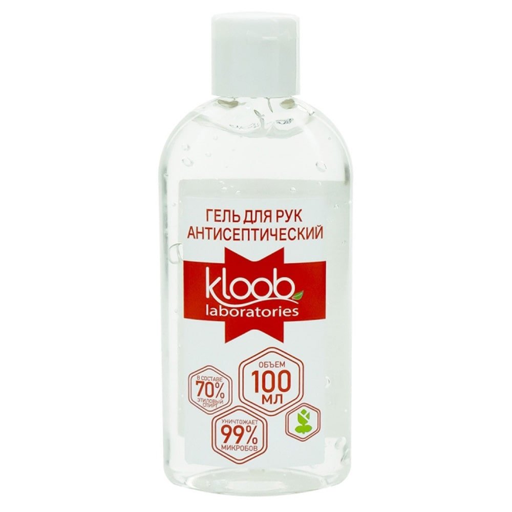 Антисептический гель для рук Kloob – 100 мл